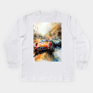 Car racing #sport Kids Long Sleeve T-Shirt